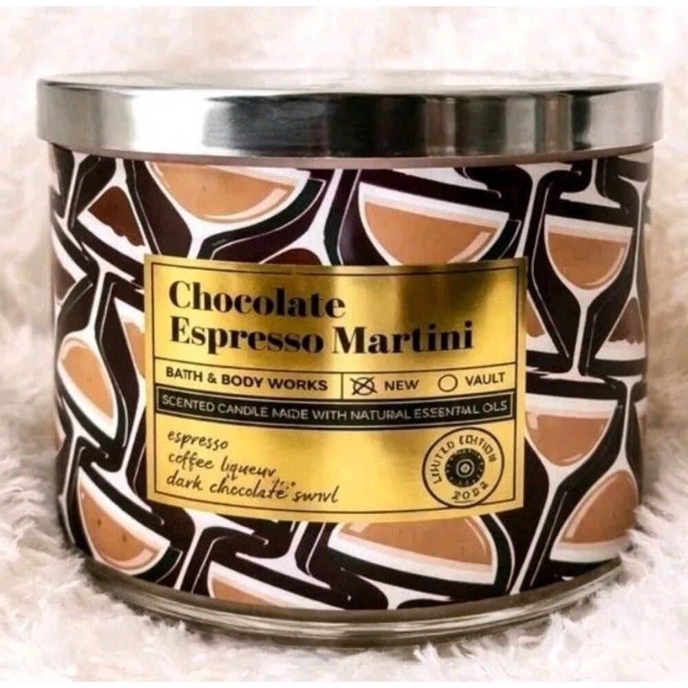 Bath & Body Works Chocolate Espresso Martini 3-Wick Candle